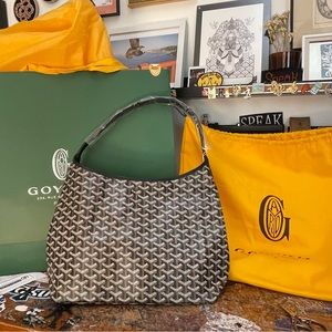 Goyard Boheme hobo bag black on black new